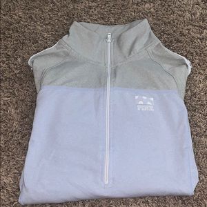 pink quarter zip
